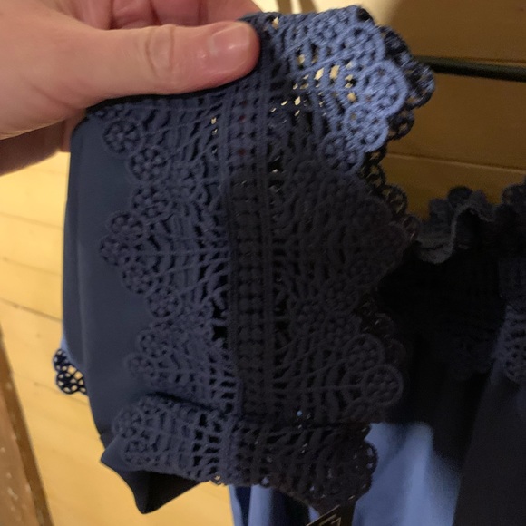 Nwt A.byer off shoulder blue top - Picture 8 of 12